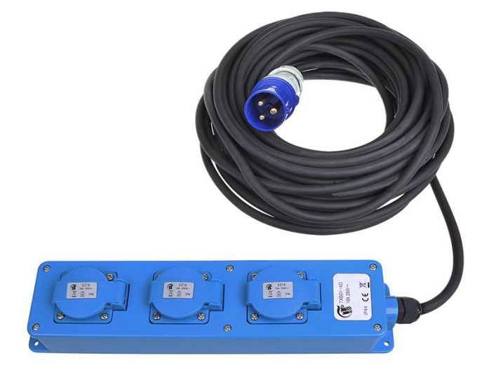 Cable alargador eléctrico de 20 m. , 230 v. (3 x 1,5 mm2) - 16 a