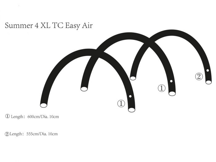 Obelink Summer 4 Easy Air tienda túnel hinchable