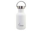 Laken Basic Steel botella para beber de 500 ml - White