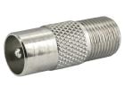 Schwaiger enchufe F y adaptador coaxial macho