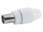 Schwaiger enchufe IEC coaxial de plástico