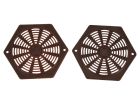 Rejillas de ventilación hexagonales - Brown