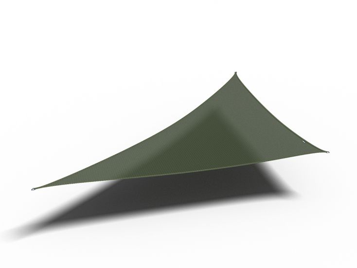 Platinum Coolfit lona triangular para sombra 90° de 5 m olive