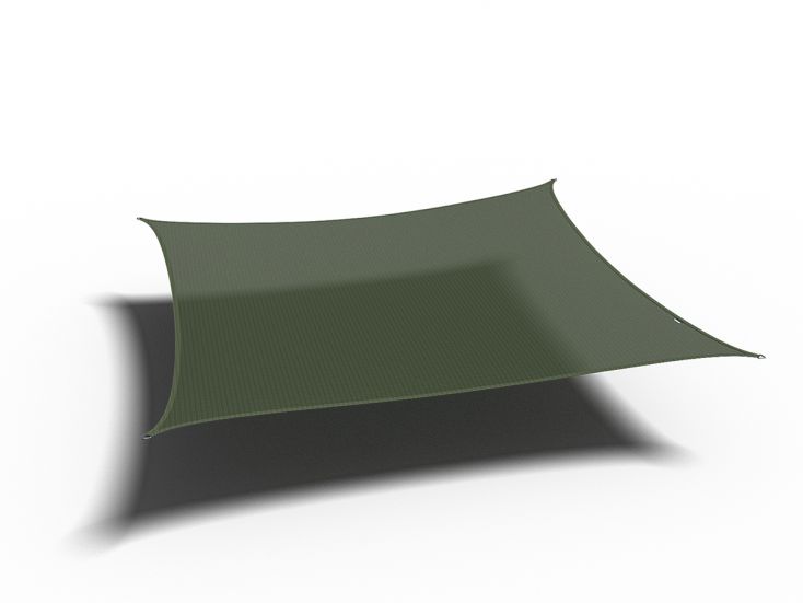 Platinum Coolfit lona cuadrada para sombra 5 x 5 m olive